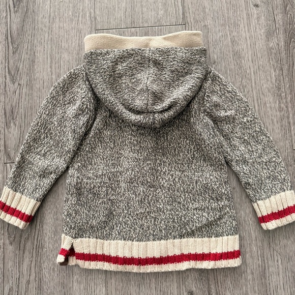 Roots Cabin kids knit hooded cardigan sweater 2t - Picture 5 of 6